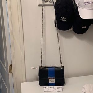 Michael Kors black and blue purse